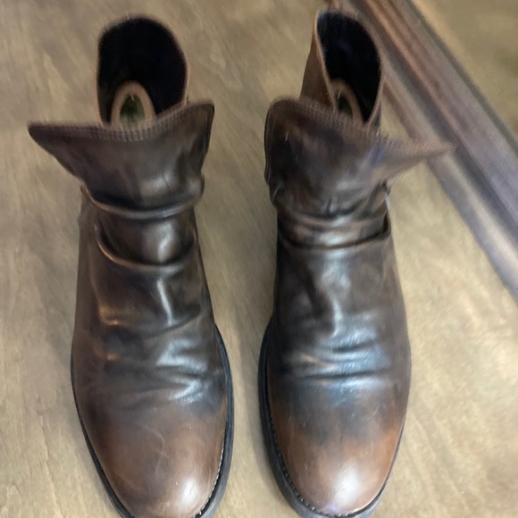 Pete Sorensen Lars Vintage Gray Leather Boots - Picture 11 of 12